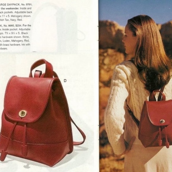 Vintage Coach Red Daypack #9960 - Picture 16 of 16